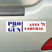 Pro Pistool, antidemocratische Bumpersticker (Op auto)
