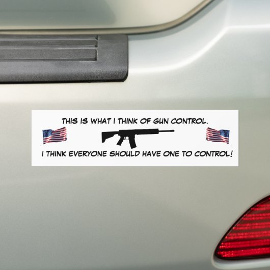 Pro-pistool Bumpersticker (Op auto)