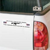 Pro-pistool Bumpersticker (Op Truck)