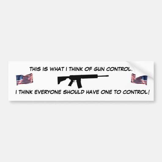 Pro-pistool Bumpersticker (Voorkant)
