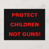 Pro Pistool Control BESCHERM KINDEREN NIET PISTOLE Briefkaart (Voorkant)