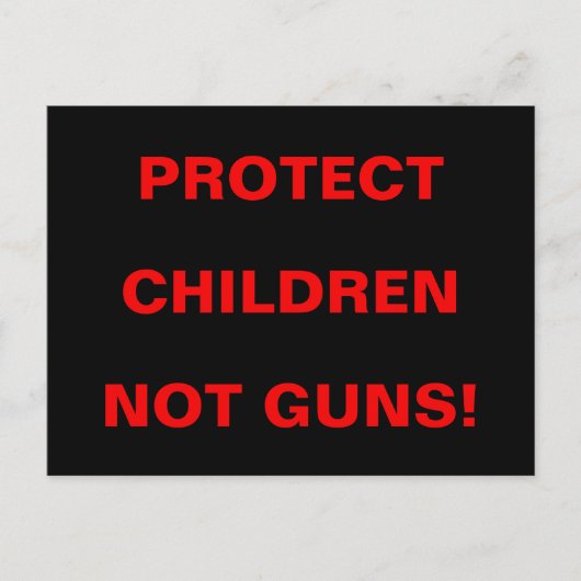 Pro Pistool Control BESCHERM KINDEREN NIET PISTOLE Briefkaart (Voorkant)