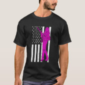 Pro Pistool Distress American Flag for Vrouw Pisto T-shirt (Voorkant)