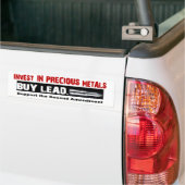 Pro Pistool INVESTEREN IN PRECIES METALEN. BUY LEA Bumpersticker (Op Truck)