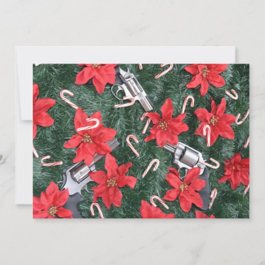 Pro Pistool kerst Feestdagenkaart (Voorkant)