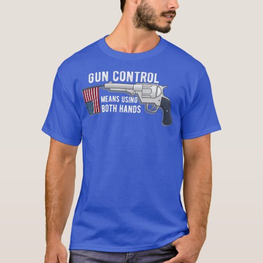 Pro Pistool Rights America Pistool Control 2e wijz T-shirt (Voorkant)
