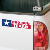 Pro-Pistool Texan Bumpersticker (Op Truck)