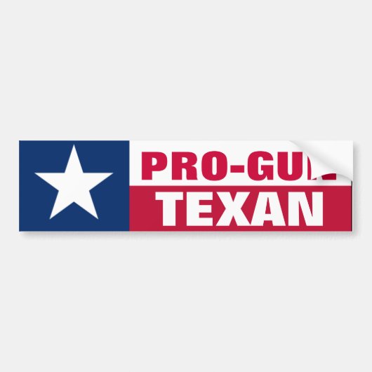 Pro-Pistool Texan Bumpersticker (Voorkant)