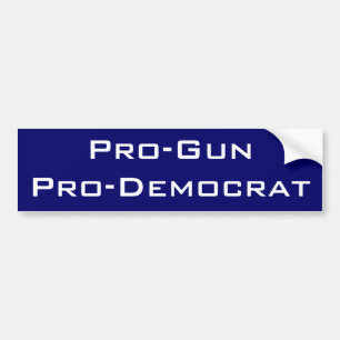 Pro-Pistool voor Democratie Bumpersticker
