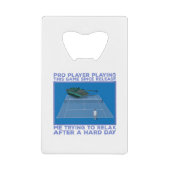 Pro Player die dit spel speelt Creditkaart Flessenopener (Voorkant)