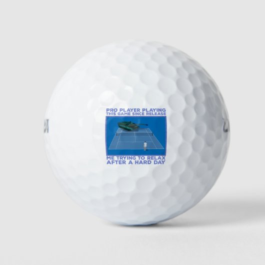 Pro Player die dit spel speelt Golfballen (Voorkant)