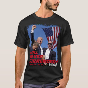 Pro President Trump geeft zich nooit over! MAGA 20 T-shirt