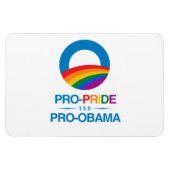 Pro-Pride en Pro-Obama Magneet (Horizontaal)