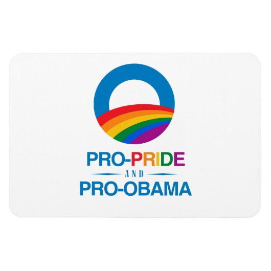 Pro-Pride en Pro-Obama Magneet (Horizontaal)
