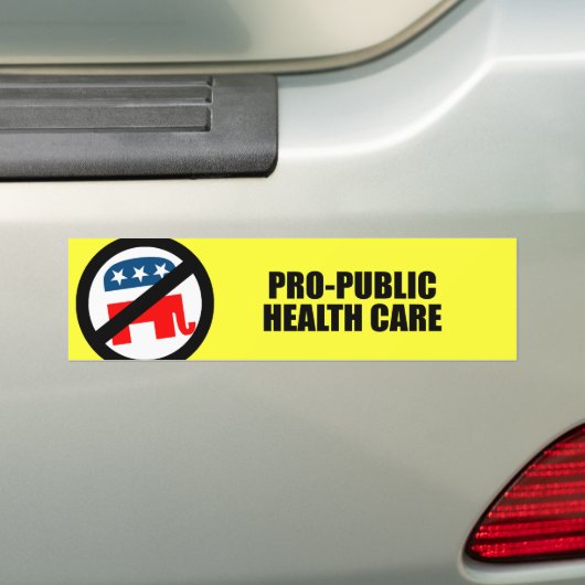 Pro-publieke gezondheidszorg bumpersticker (Op auto)