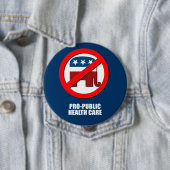 Pro-publieke gezondheidszorg ronde button 4,0 cm (In situ)