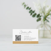PRO QR Code Zakelijke Logo Visitekaartje (Staand voorkant)
