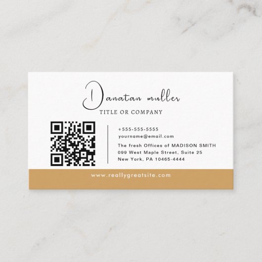 PRO QR Code Zakelijke Logo Visitekaartje (Voorkant)