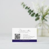 PRO QR Code Zakelijke Logo Visitekaartje (Staand voorkant)