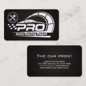Pro Racing Auto Onderdelen Diensten | Technicus Visitekaartje (Voorkant / Achterkant)
