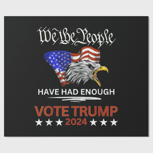 Pro Republikeinse STEM TRUMP 2024 Wij het Volk heb Cadeaupapier (Vlak)