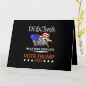 Pro Republikeinse STEM TRUMP 2024 Wij het Volk heb Kaart (Gele Bloem)