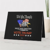 Pro Republikeinse STEM TRUMP 2024 Wij het Volk heb Kaart (Achterkant)