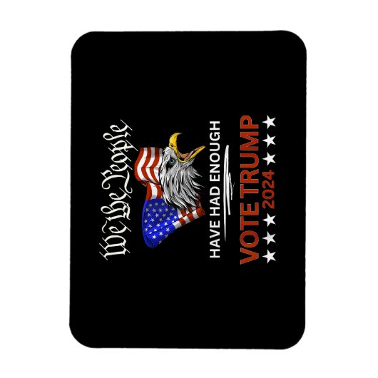 Pro Republikeinse STEM TRUMP 2024 Wij het Volk heb Magneet (Verticaal)