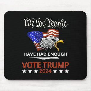 Pro Republikeinse stem Trump 2024 Wij het volk heb Muismat