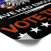 Pro Republikeinse STEM TRUMP 2024 Wij het Volk heb Poster (Hoek)