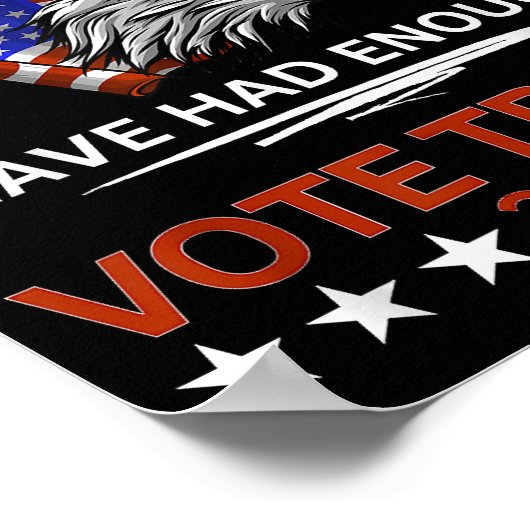 Pro Republikeinse STEM TRUMP 2024 Wij het Volk heb Poster (Hoek)