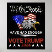 Pro Republikeinse STEM TRUMP 2024 Wij het Volk heb Poster (Voorkant)