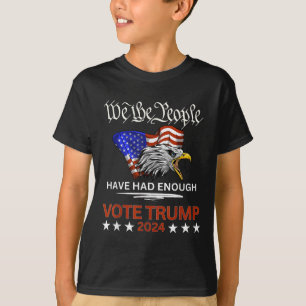 Pro Republikeinse stem Trump 2024 Wij het volk heb T-shirt