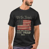 Pro Republikeinse stem Trump 2024 Wij het Volk heb T-shirt (Voorkant)