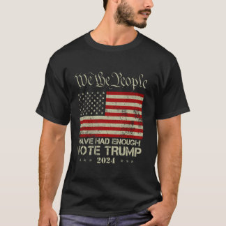 Pro Republikeinse stem Trump 2024 Wij het Volk heb T-shirt