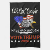 Pro Republikeinse STEM TRUMP 2024 Wij het Volk heb Theedoek (Verticaal)