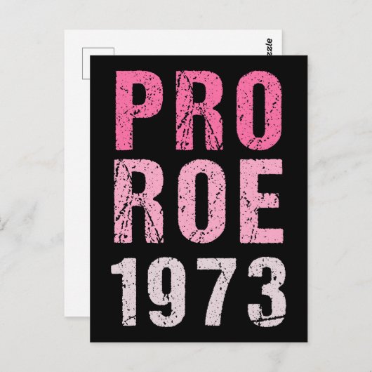 Pro Roe 1973 Briefkaart (Voorkant / Achterkant)
