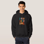 Pro Roe 1973 Groovy Reproductive Rights Pro Choice Hoodie (Voorkant volledig)