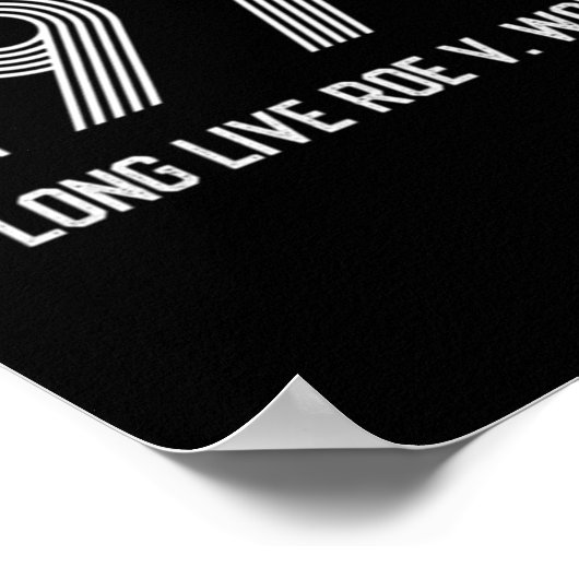 Pro Roe Pro Choice Protest Abortus Ban Poster (Hoek)