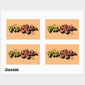 Pro Roe Retro Rechthoekige Sticker (Vel)