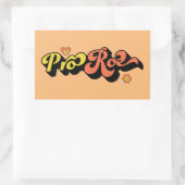Pro Roe Retro Rechthoekige Sticker (Tas)