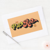 Pro Roe Retro Rechthoekige Sticker (Envelop)