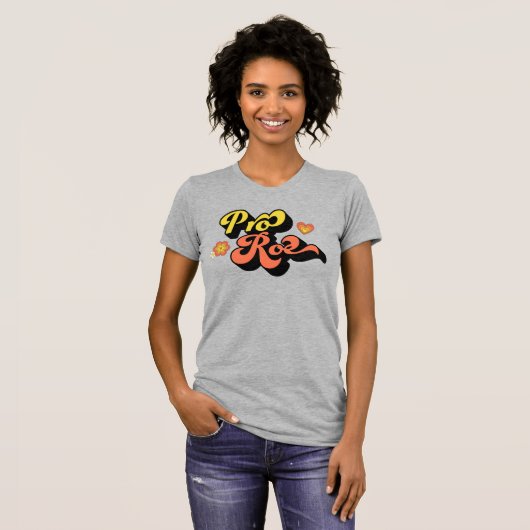 Pro Roe Retro T-shirt (Voorkant volledig)