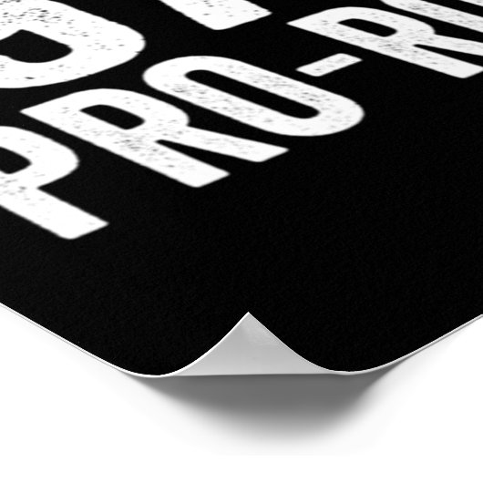 Pro Roe v Wade Pro Choice Feminisme Poster (Hoek)