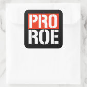PRO ROE VIERKANTE STICKER (Tas)