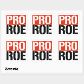 PRO ROE VIERKANTE STICKER (Vel)