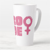 Pro Roe Women's Rights Word Art Latte Mok (Rechterhoek)