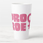 Pro Roe Women's Rights Word Art Latte Mok (Voorkant)