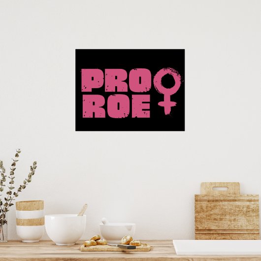 Pro Roe Women's Rights Word Art Poster (Keuken)