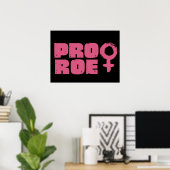 Pro Roe Women's Rights Word Art Poster (Thuiskantoor)